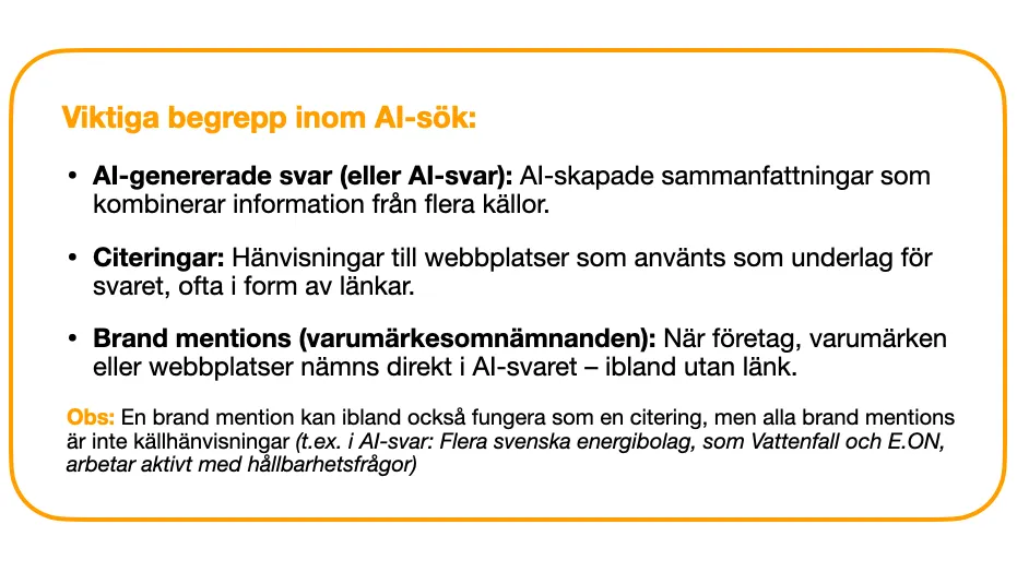 Text om AI-begrepp och varumärkesomnämnanden.